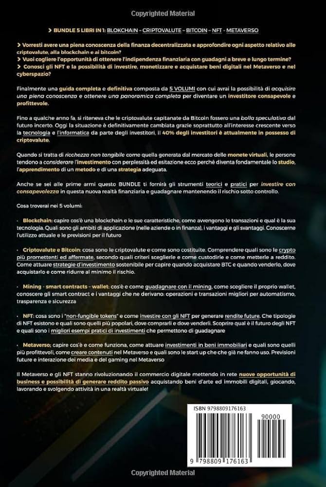 Libreria guadagnoweb.it blockchain 5 in 1 back